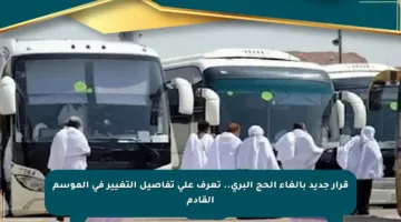 قرار جديد بإلغاء الحج البري.. تعرف على تفاصيل التغيير في الموسم القادم